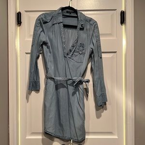 Denim shirt dress